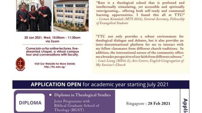 Trinity Theological College Open House 2021